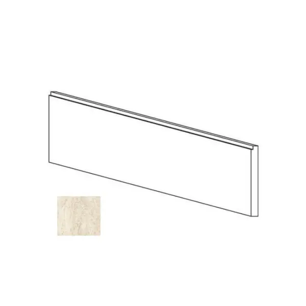 Impronta italgraniti I Travertini TR01AL2 Alzata con Scuretto Bianco Vein Cut 20x120