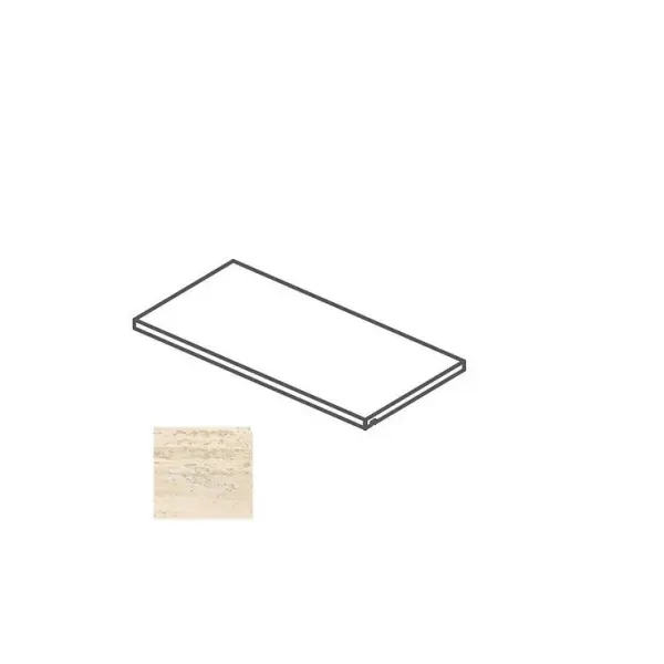 Impronta italgraniti I Travertini TR04SG2 Gocciolatoio Costa Lucida Beige Cross Cut 20x120