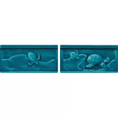 Settecento The Traditional Style 30527 Turtles A-B Emerald Listello 7,5x15