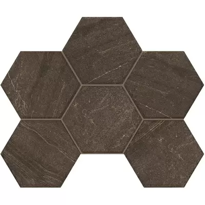 Estima Gabbro GB04 Brown Hexagon Неполированный 25x28.5