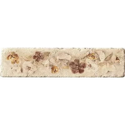 Serenissima Cir Marble style Listello Travertino 5x20