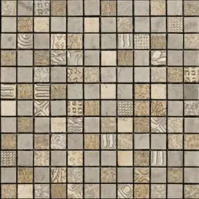 Petra Antiqua Acqueforti mosaics New Smoke/Bronzo 30.5x30.5