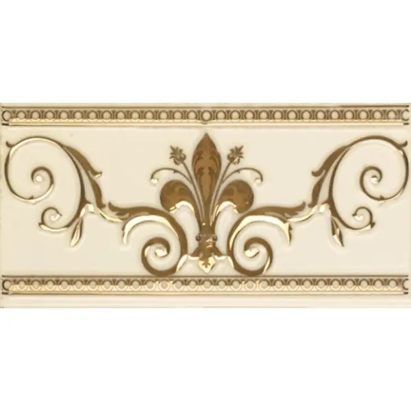 Ape ceramica Lord + Noblesse Cenefa Marfil Gold 20x10