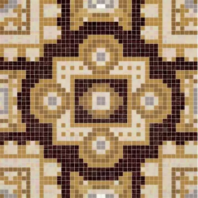 Bisazza Decori 20 06004244VL Silk Brown 97x97