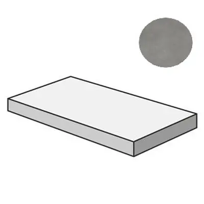 Sant Agostino Sable CSAGASSY12 Gradone Angolare 120 Sx Grey 33x120