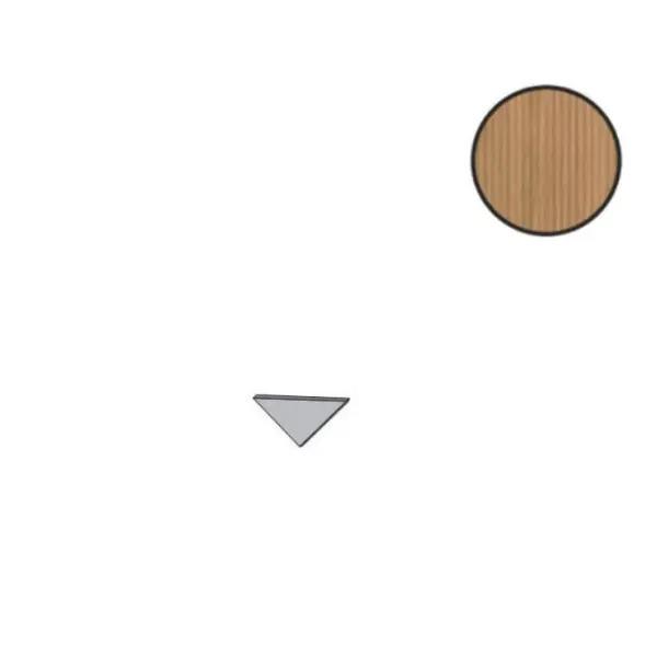 Atlas Concorde Log AX2J 3D Pleat Deep Oak Corner A E 1,4x1,4