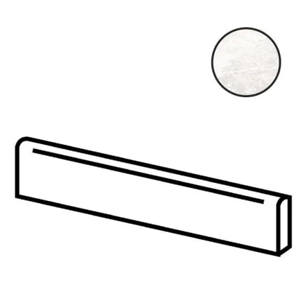 Sadon Ardesie J87248 White Battiscopa Ret 7,5x60