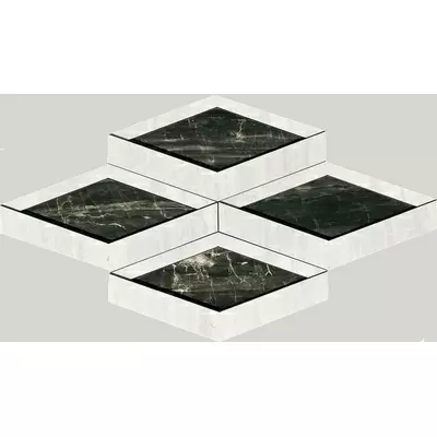 Apavisa Nanoessence 8431940285073 Black Lappato Mosaic Brick 18.44x58