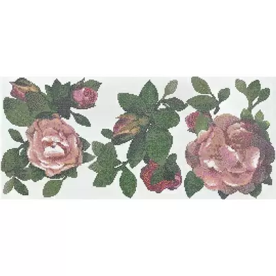 Bisazza Decori 10 06001316VL Springrose Bianco A 129.1x290.5