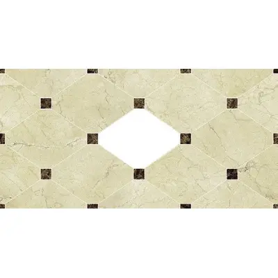 Navarti Crema Marfil Ventana Crown Marron 25x50