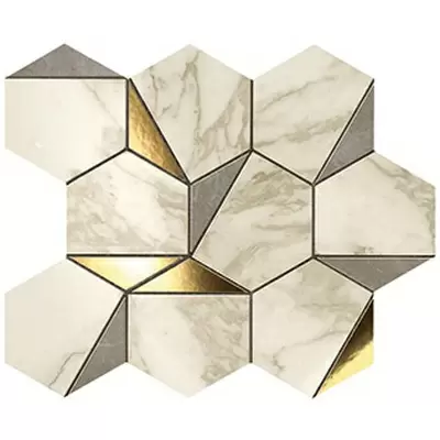 Atlas Concorde Marvel Edge 9EHG Gold Hex Gris-Calacatta 25.1x29