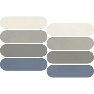 Impronta italgraniti Nuances NU00MOVF2 Mosaico Ovale Mix Freddo 2 Strideup 19.5x37