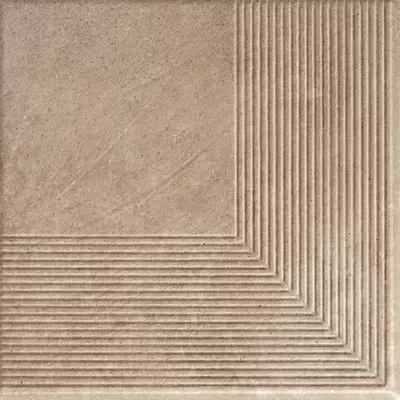 Grupa Paradyz Viano Beige Corner Stair Tread 30x30