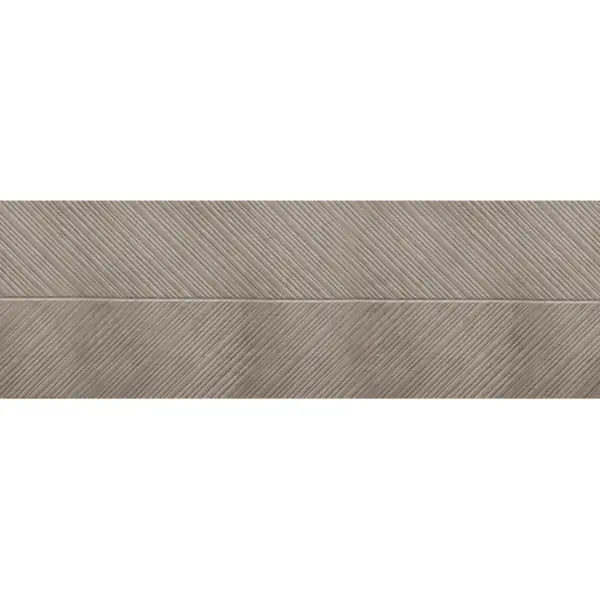 Eurotile Loft 989 Мокко Рельеф Ёлочка 32,5x100 - керамическая плитка и керамогранит