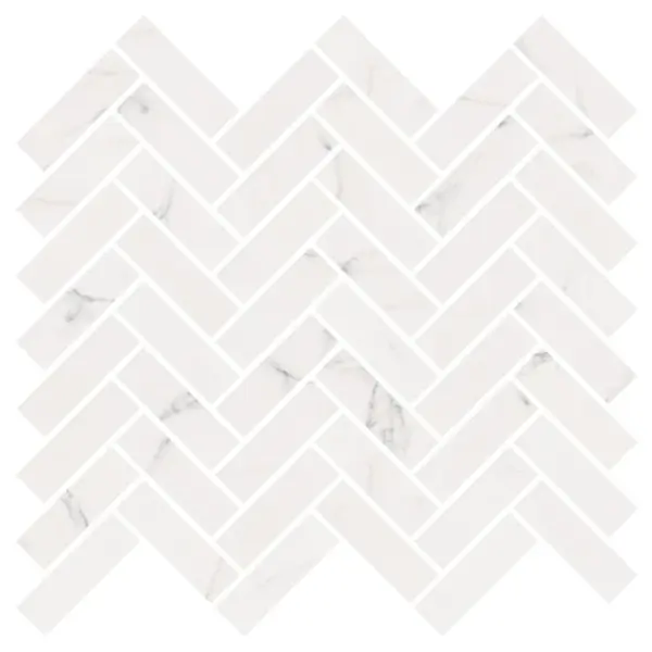 ABK Sensi Classic 1SR09752 Chevron Statuario White Sable 30x30 - керамическая плитка и керамогранит