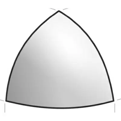 Ceramiche Grazia Impressions UIM100 Unghia Esterna White 3x3