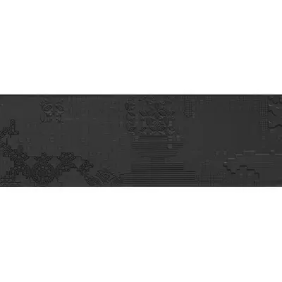 Mutina Bas-Relief PUBP02 Patchwork Relief Nero 18x54
