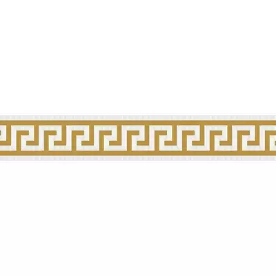 Versace Meteorite 47102 Fascia Greca Naturale Bianco/Oro 9,8x60