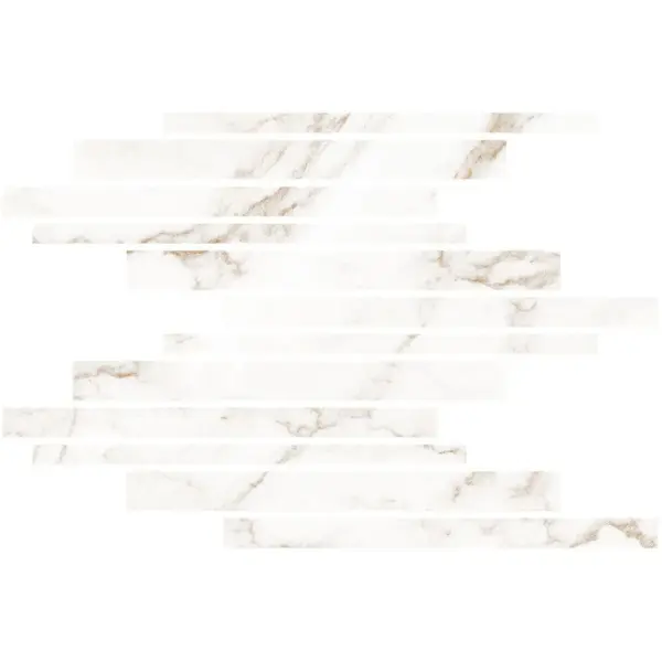 Living Ceramics Blanc LV10642 Statuario Gold Mureto Mosaic Soft 30x30