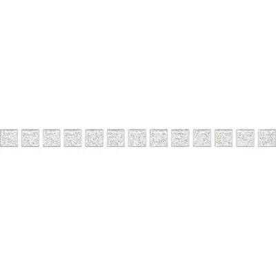 Kerama Marazzi карандаши POF001 Бисер Белый Серебро 20x1.4