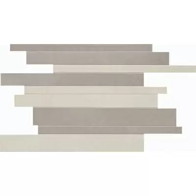 Abk Docks Mosaico Brick White Silver 30x40