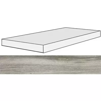 Rex Ceramiche Selection Oak 738135 Gray Oak Angolo Gradino SX Ret 40x120