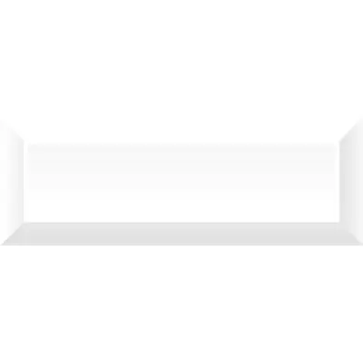 Terracotta Beveled tile TD-BT-SW Snow White 10x30