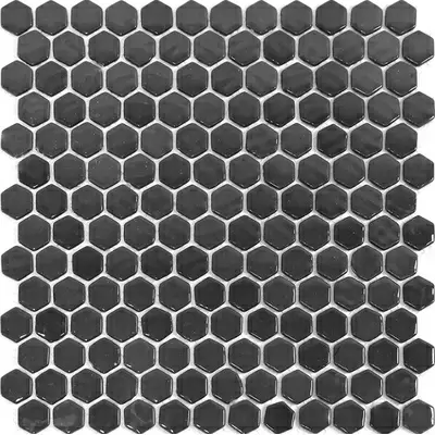 Natural mosaic Steppa STP-BK001-HEX Black 30x30
