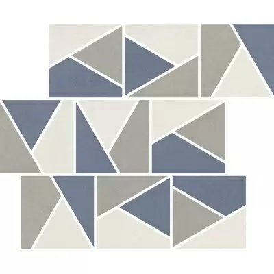 Impronta italgraniti Nuances NU00MTGF2 Mosaico Triangoli Mix Freddo 2 Strideup 30x30