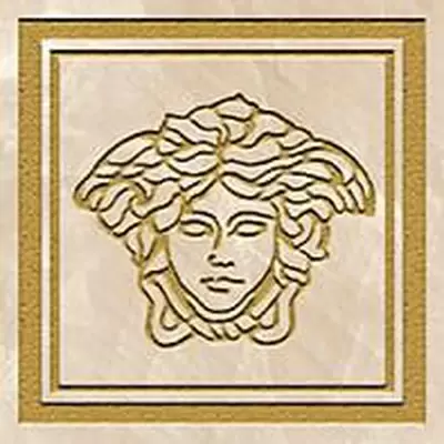 Versace Meteorite 47305 Firma Medusa Lappato Miele/Oro 9,8x9,8