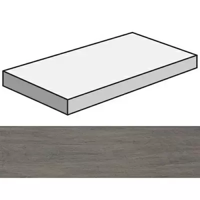 Casalgrande Padana Tavolato Angolare Antracite 120x33