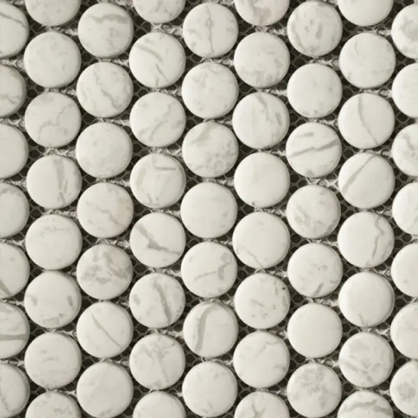 Мозаика Round JS2006YX-KL White Light Grey Nat 29x29