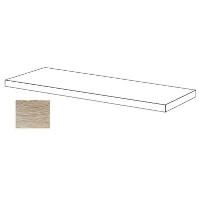 Sichenia Essenze 276062 Rovere Angolo Gradino Costa Retta Dx 33x120