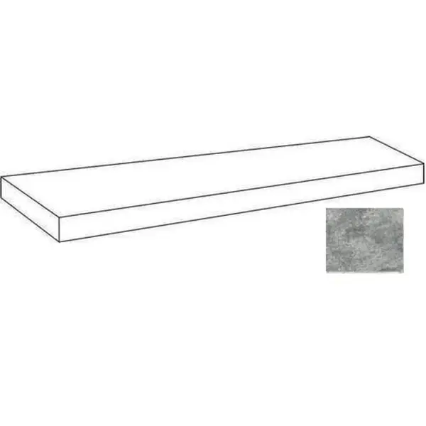 Atlas Concorde Russia Forte Dei Marmi Quark 620070002683 Persian Grey Scalino Angolare Sx Matt 33x80