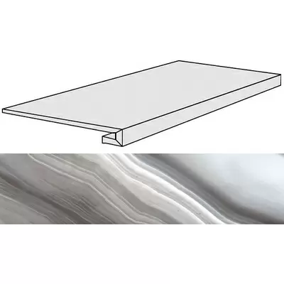 Rex Ceramiche Alabastri Di Rex 739915 Zaffiro Gradino 33x120