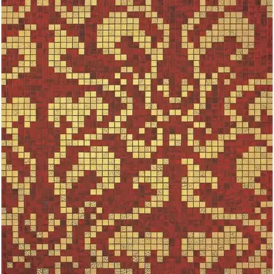 Bisazza Decori 20 06001328VL Damasco Rosso Oro 97x97