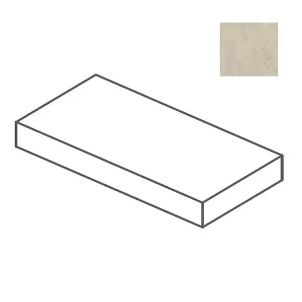 Impronta italgraniti Calcis CL03L882AA Elemento L Angolare Visone 80x80 - керамическая плитка и керамогранит