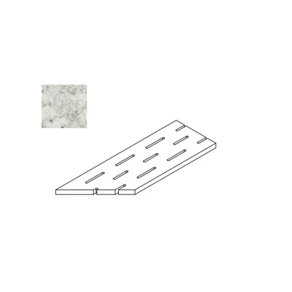 Atlas Concorde Russia Forte Dei Marmi Quark 620090001127 Brazilian White Griglia Angolare Sx 20x60