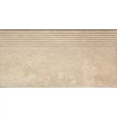 Grupa Paradyz Scandiano Beige Stair Tread 60 30x60