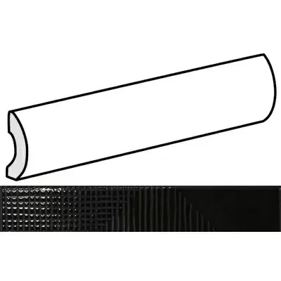 Equipe Fragments 23912 Pencil Bullnose Anthracite 3x20