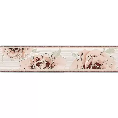 Supergres Ceramiche Petali CLB2 Listello Bouquet Camelia 5.5x25