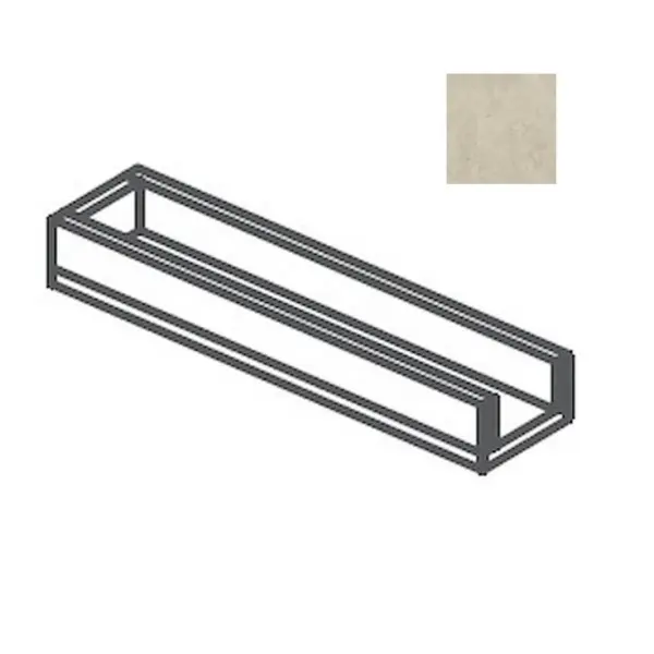 Impronta italgraniti Calcis CL03CAC8 Canalina a Bordo Chiuso Visone 16x80 - керамическая плитка и керамогранит
