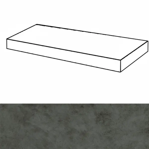 Italon Forum (Форум) 620070003144 Вэйв Петрол Правая 33x120 - керамическая плитка и керамогранит