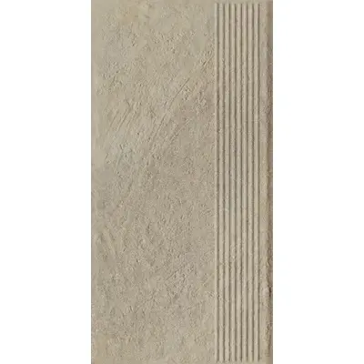 Grupa Paradyz Eremite Crema Stopnica Prosta Struktura Mat 30x60