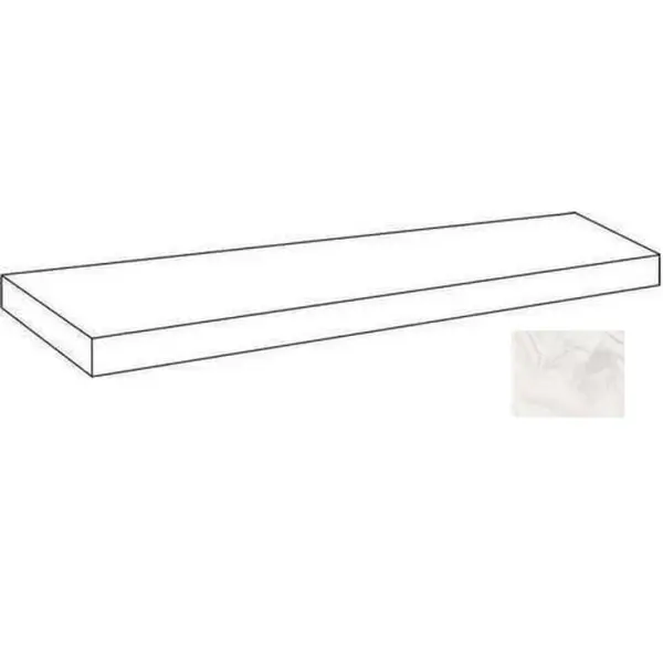 Atlas Concorde Russia Forte Dei Marmi Quark 620070002656 Oyster White Scalino Angolare Sx Matt 33x160