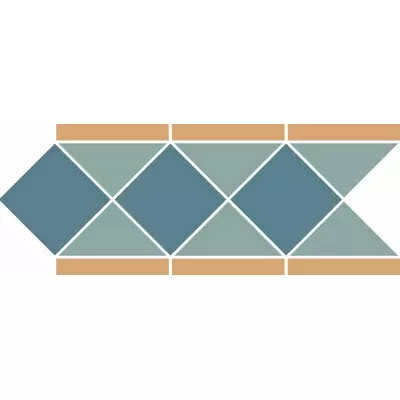 TopCer Portree Blue Border 42.2x19