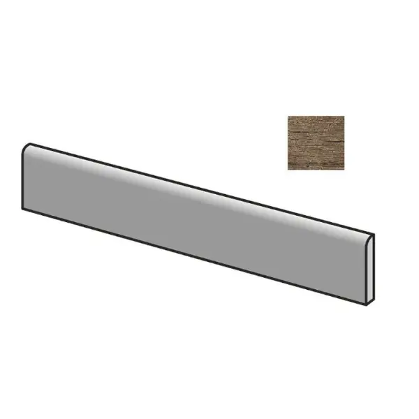 Sant Agostino Yorkwood CSABYOBR60 Battiscopa Brown 7,3x60