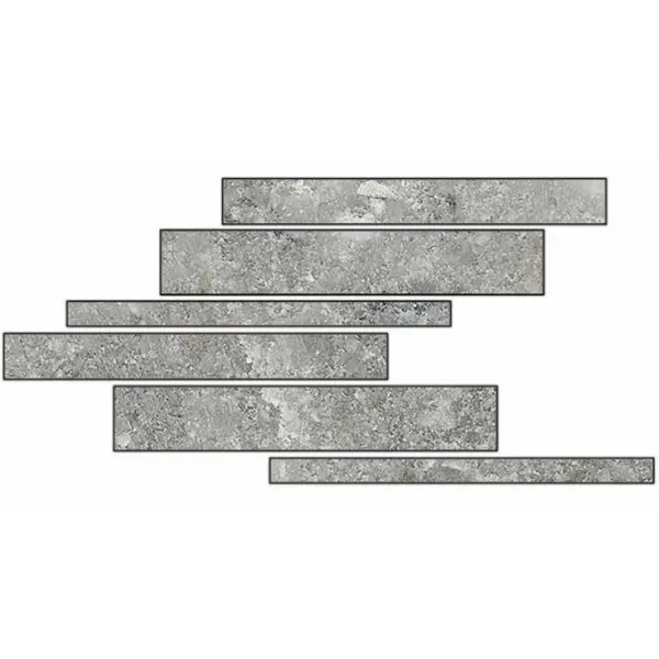 Cerim Ceramiche Rock salt of cerim 766754 Maui Green Listello Sfalsato Mix 15x60