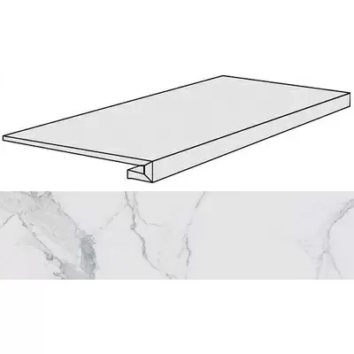 Rex Ceramiche I Classici Di Rex 748345 Statuario Gradino Glossy 120x33