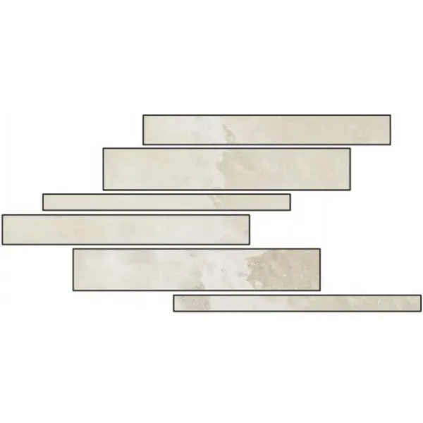 Cerim Ceramiche Rock salt of cerim 766710 White Gold Listello Sfalsato Mix 15x60